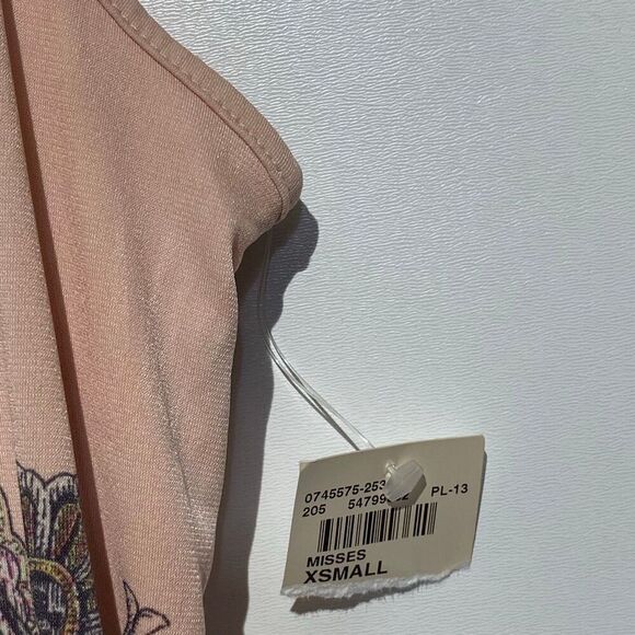 Cato Women's Multicolor Floral Round Neck Pullover Sleeveless Dress Size XS NWT - Picture 8 of 13